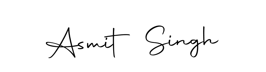 Create a beautiful signature design for name Asmit Singh. With this signature (Autography-DOLnW) fonts, you can make a handwritten signature for free. Asmit Singh signature style 10 images and pictures png