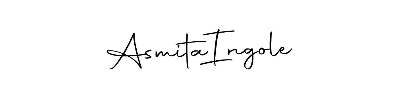 This is the best signature style for the Asmita  Ingole name. Also you like these signature font (Autography-DOLnW). Mix name signature. Asmita  Ingole signature style 10 images and pictures png