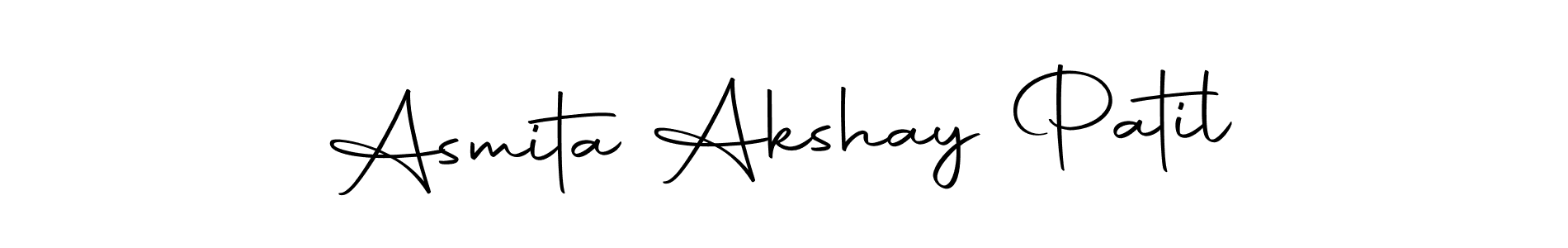 Asmita Akshay Patil stylish signature style. Best Handwritten Sign (Autography-DOLnW) for my name. Handwritten Signature Collection Ideas for my name Asmita Akshay Patil. Asmita Akshay Patil signature style 10 images and pictures png