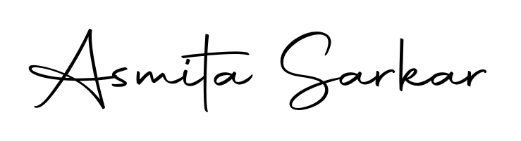 Personalize your online presence with Asmita Sarkar signature rendered in elegant Autography-DOLnW font. Great for website footers and blogs. Asmita Sarkar signature style 10 images and pictures png