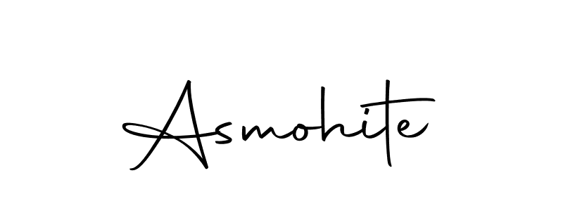 You can use this online signature creator to create a handwritten signature for the name Asmohite. This is the best online autograph maker. Asmohite signature style 10 images and pictures png