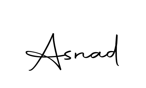 Design your own signature with our free online signature maker. With this signature software, you can create a handwritten (Autography-DOLnW) signature for name Asnad. Asnad signature style 10 images and pictures png