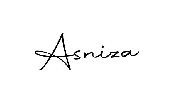 Use a signature maker to create a handwritten signature online. With this signature software, you can design (Autography-DOLnW) your own signature for name Asniza. Asniza signature style 10 images and pictures png