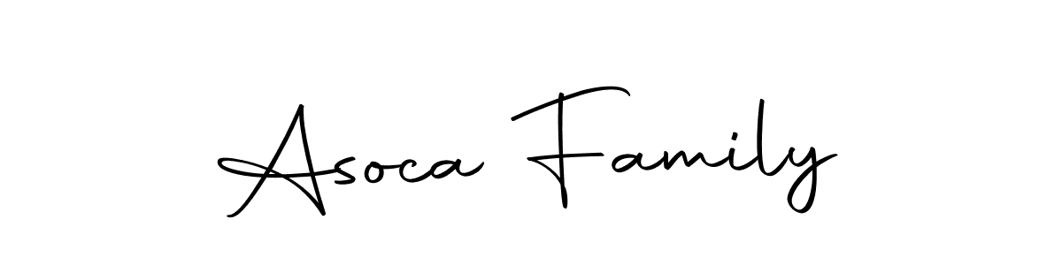 Create a beautiful signature design for name Asoca Family. With this signature (Autography-DOLnW) fonts, you can make a handwritten signature for free. Asoca Family signature style 10 images and pictures png