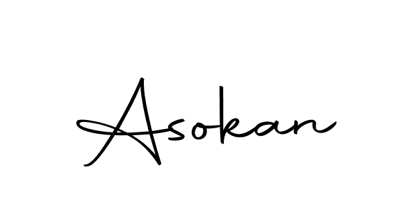 Design your own signature with our free online signature maker. With this signature software, you can create a handwritten (Autography-DOLnW) signature for name Asokan. Asokan signature style 10 images and pictures png