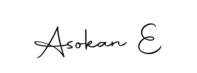 How to make Asokan E name signature. Use Autography-DOLnW style for creating short signs online. This is the latest handwritten sign. Asokan E signature style 10 images and pictures png