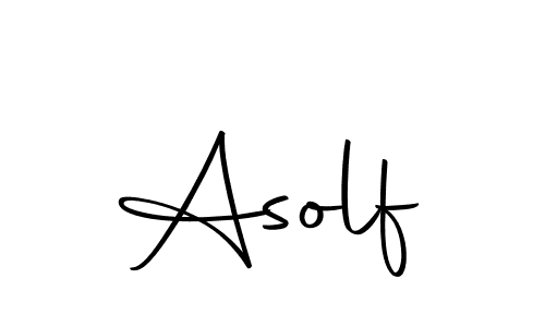 The best way (Autography-DOLnW) to make a short signature is to pick only two or three words in your name. The name Asolf include a total of six letters. For converting this name. Asolf signature style 10 images and pictures png