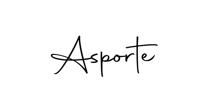 Create a beautiful signature design for name Asporte. With this signature (Autography-DOLnW) fonts, you can make a handwritten signature for free. Asporte signature style 10 images and pictures png