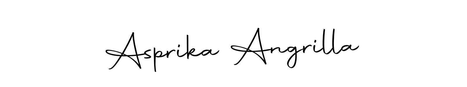 if you are searching for the best signature style for your name Asprika Angrilla. so please give up your signature search. here we have designed multiple signature styles  using Autography-DOLnW. Asprika Angrilla signature style 10 images and pictures png