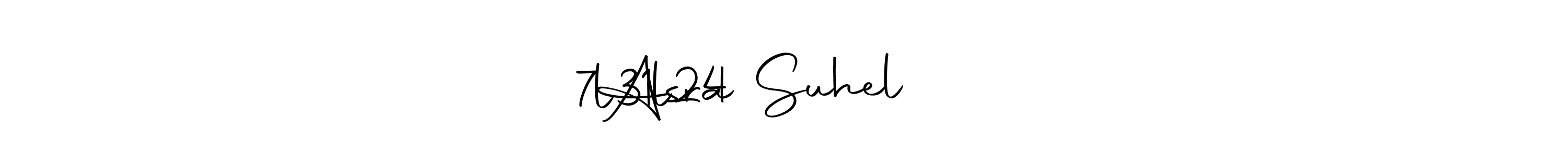 Design your own signature with our free online signature maker. With this signature software, you can create a handwritten (Autography-DOLnW) signature for name Asra Suhel             7l31l24. Asra Suhel             7l31l24 signature style 10 images and pictures png