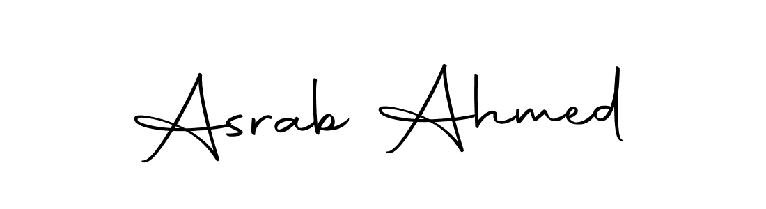 You should practise on your own different ways (Autography-DOLnW) to write your name (Asrab Ahmed) in signature. don't let someone else do it for you. Asrab Ahmed signature style 10 images and pictures png