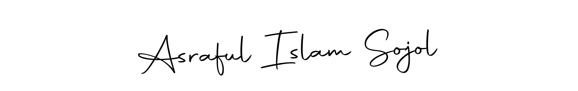 How to make Asraful Islam Sojol name signature. Use Autography-DOLnW style for creating short signs online. This is the latest handwritten sign. Asraful Islam Sojol signature style 10 images and pictures png