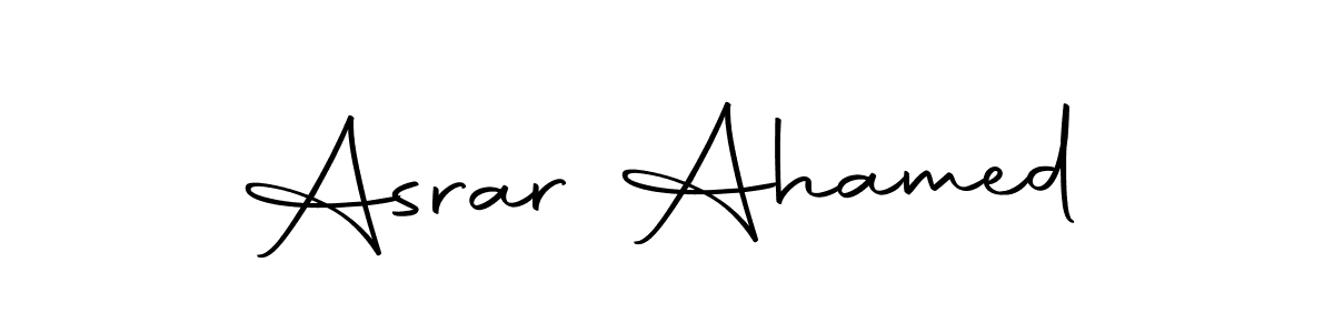 Use a signature maker to create a handwritten signature online. With this signature software, you can design (Autography-DOLnW) your own signature for name Asrar Ahamed. Asrar Ahamed signature style 10 images and pictures png