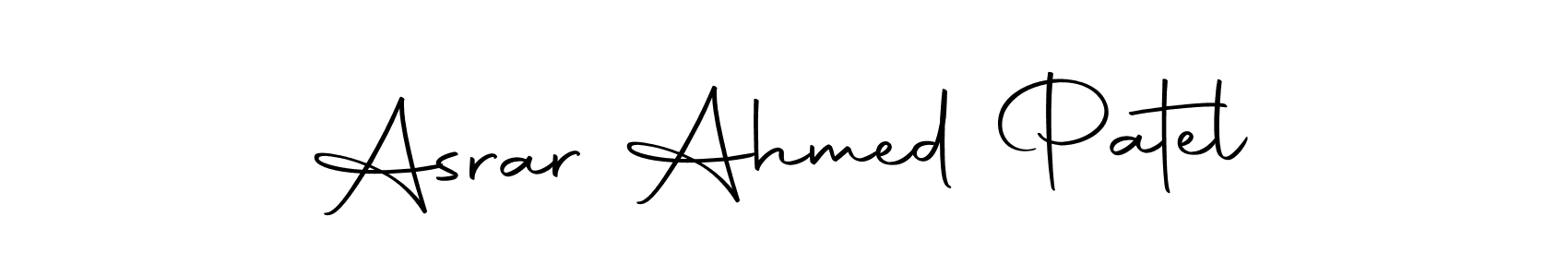 Make a short Asrar Ahmed Patel signature style. Manage your documents anywhere anytime using Autography-DOLnW. Create and add eSignatures, submit forms, share and send files easily. Asrar Ahmed Patel signature style 10 images and pictures png