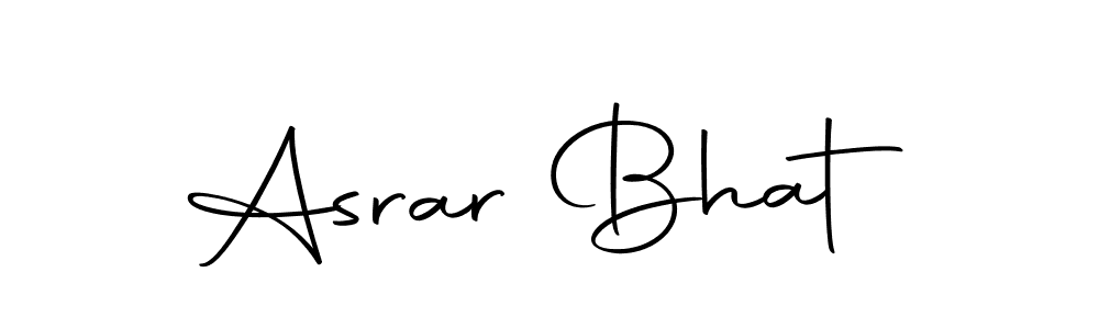 How to make Asrar Bhat name signature. Use Autography-DOLnW style for creating short signs online. This is the latest handwritten sign. Asrar Bhat signature style 10 images and pictures png