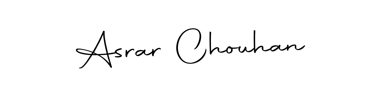 How to make Asrar Chouhan name signature. Use Autography-DOLnW style for creating short signs online. This is the latest handwritten sign. Asrar Chouhan signature style 10 images and pictures png