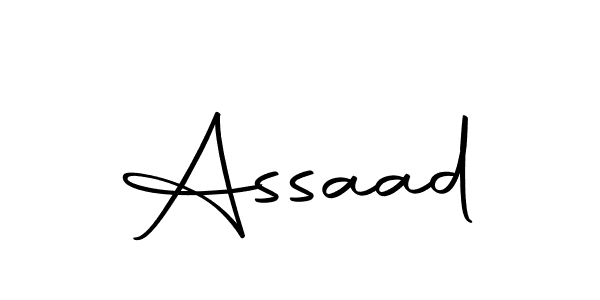 Design your own signature with our free online signature maker. With this signature software, you can create a handwritten (Autography-DOLnW) signature for name Assaad. Assaad signature style 10 images and pictures png