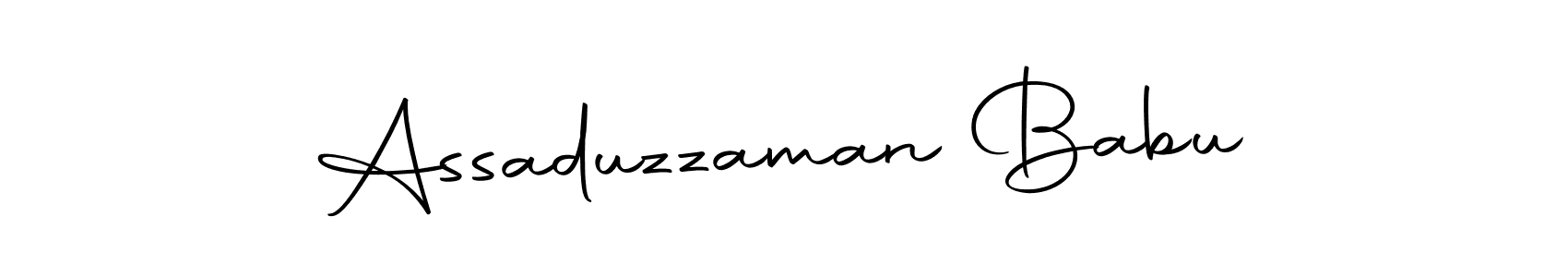 Create a beautiful signature design for name Assaduzzaman Babu. With this signature (Autography-DOLnW) fonts, you can make a handwritten signature for free. Assaduzzaman Babu signature style 10 images and pictures png