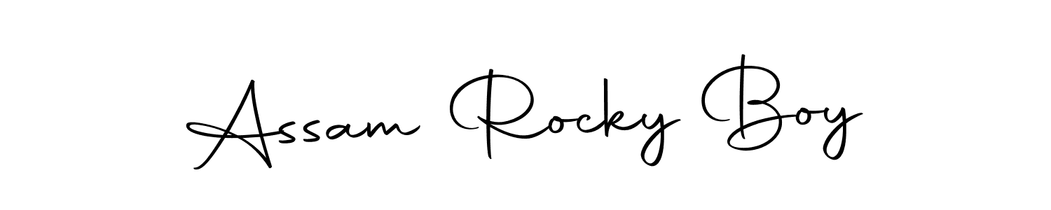 Use a signature maker to create a handwritten signature online. With this signature software, you can design (Autography-DOLnW) your own signature for name Assam Rocky Boy. Assam Rocky Boy signature style 10 images and pictures png