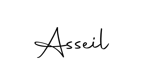 You should practise on your own different ways (Autography-DOLnW) to write your name (Asseil) in signature. don't let someone else do it for you. Asseil signature style 10 images and pictures png