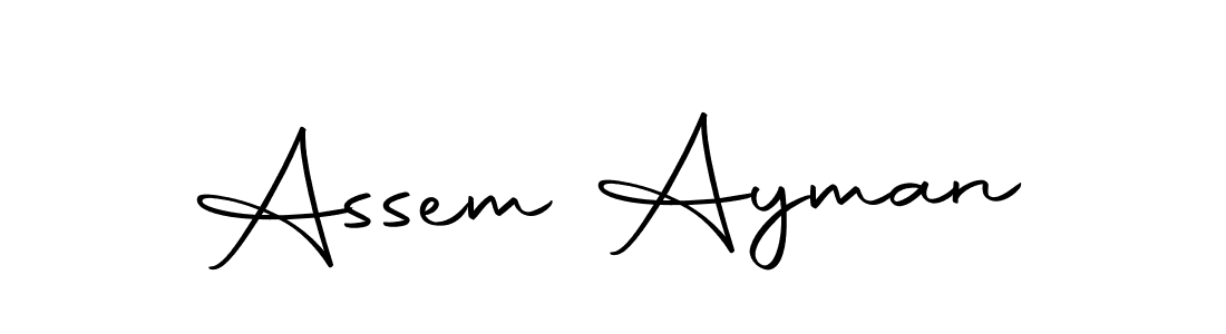 Also we have Assem Ayman name is the best signature style. Create professional handwritten signature collection using Autography-DOLnW autograph style. Assem Ayman signature style 10 images and pictures png