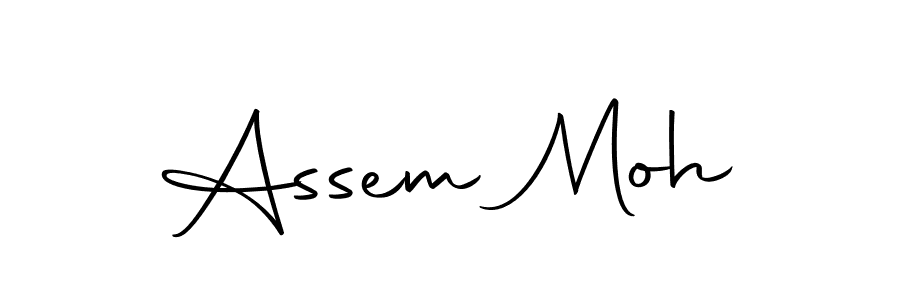 The best way (Autography-DOLnW) to make a short signature is to pick only two or three words in your name. The name Assem Moh include a total of six letters. For converting this name. Assem Moh signature style 10 images and pictures png