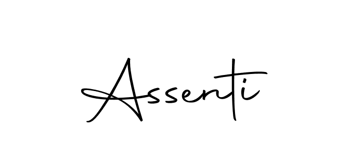 Use a signature maker to create a handwritten signature online. With this signature software, you can design (Autography-DOLnW) your own signature for name Assenti. Assenti signature style 10 images and pictures png