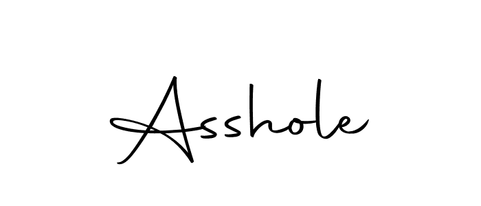 Use a signature maker to create a handwritten signature online. With this signature software, you can design (Autography-DOLnW) your own signature for name Asshole. Asshole signature style 10 images and pictures png