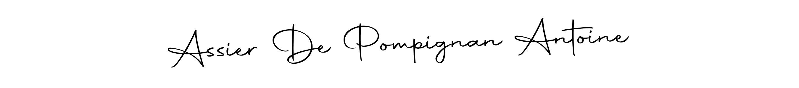 Make a beautiful signature design for name Assier De Pompignan Antoine. Use this online signature maker to create a handwritten signature for free. Assier De Pompignan Antoine signature style 10 images and pictures png