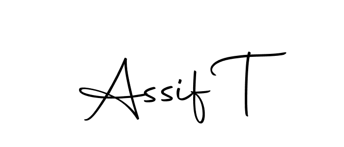 Design your own signature with our free online signature maker. With this signature software, you can create a handwritten (Autography-DOLnW) signature for name Assif T. Assif T signature style 10 images and pictures png
