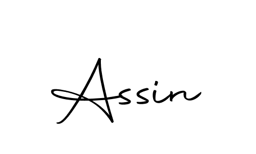 How to make Assin name signature. Use Autography-DOLnW style for creating short signs online. This is the latest handwritten sign. Assin signature style 10 images and pictures png