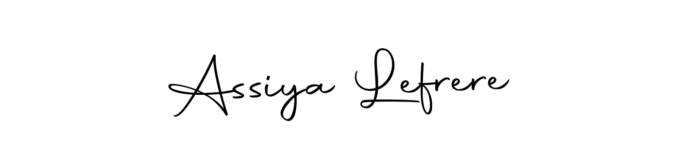 if you are searching for the best signature style for your name Assiya Lefrere. so please give up your signature search. here we have designed multiple signature styles  using Autography-DOLnW. Assiya Lefrere signature style 10 images and pictures png