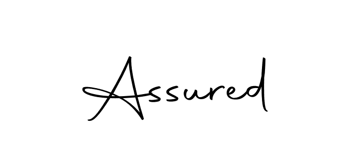 Make a beautiful signature design for name Assured. With this signature (Autography-DOLnW) style, you can create a handwritten signature for free. Assured signature style 10 images and pictures png