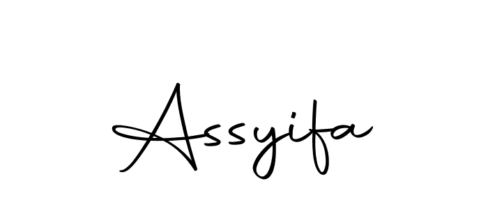 You should practise on your own different ways (Autography-DOLnW) to write your name (Assyifa) in signature. don't let someone else do it for you. Assyifa signature style 10 images and pictures png