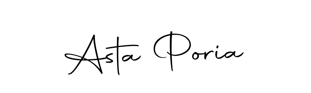 How to make Asta Poria signature? Autography-DOLnW is a professional autograph style. Create handwritten signature for Asta Poria name. Asta Poria signature style 10 images and pictures png