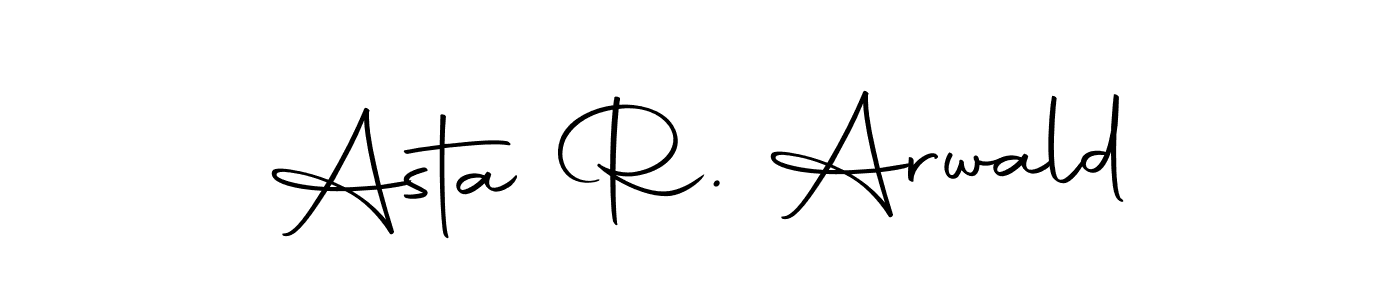 How to make Asta R. Arwald signature? Autography-DOLnW is a professional autograph style. Create handwritten signature for Asta R. Arwald name. Asta R. Arwald signature style 10 images and pictures png