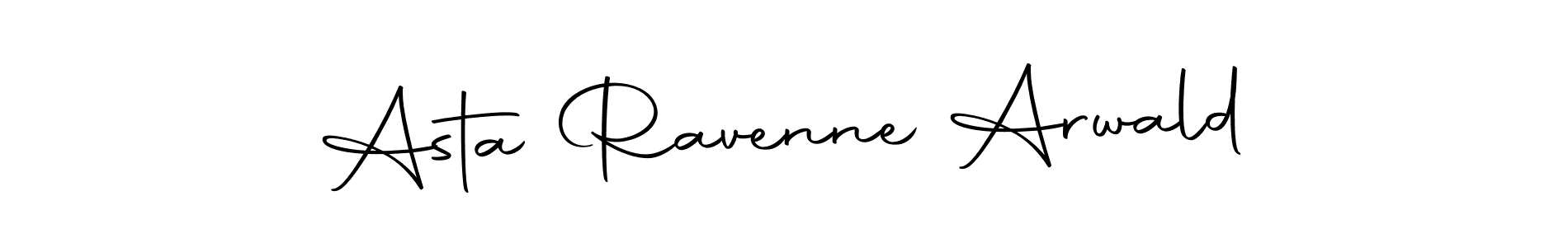 How to make Asta Ravenne Arwald name signature. Use Autography-DOLnW style for creating short signs online. This is the latest handwritten sign. Asta Ravenne Arwald signature style 10 images and pictures png