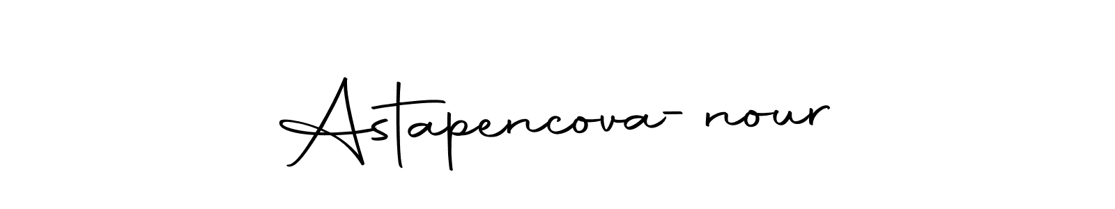 Also You can easily find your signature by using the search form. We will create Astapencova-nour name handwritten signature images for you free of cost using Autography-DOLnW sign style. Astapencova-nour signature style 10 images and pictures png