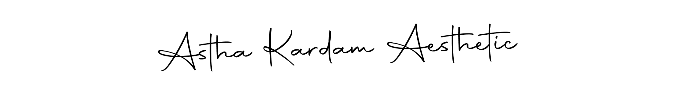 How to make Astha Kardam Aesthetic name signature. Use Autography-DOLnW style for creating short signs online. This is the latest handwritten sign. Astha Kardam Aesthetic signature style 10 images and pictures png