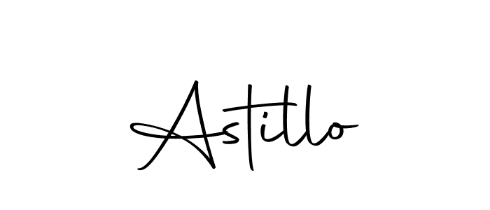 Design your own signature with our free online signature maker. With this signature software, you can create a handwritten (Autography-DOLnW) signature for name Astillo. Astillo signature style 10 images and pictures png