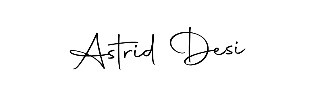 Design your own signature with our free online signature maker. With this signature software, you can create a handwritten (Autography-DOLnW) signature for name Astrid Desi. Astrid Desi signature style 10 images and pictures png