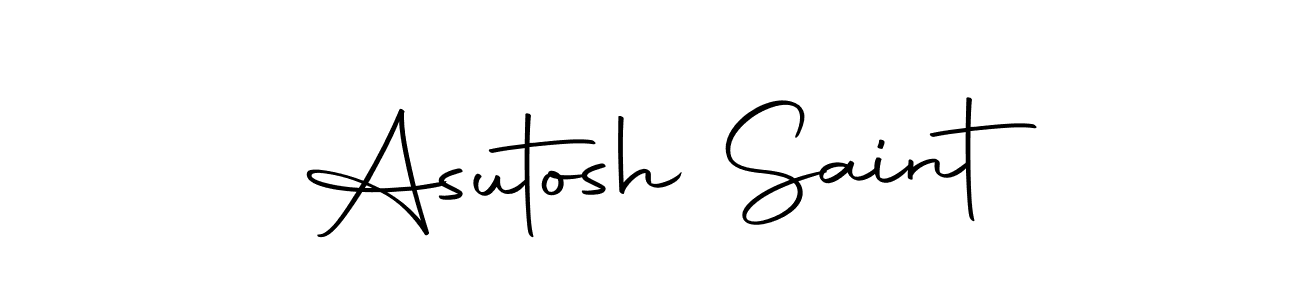 You should practise on your own different ways (Autography-DOLnW) to write your name (Asutosh Saint) in signature. don't let someone else do it for you. Asutosh Saint signature style 10 images and pictures png