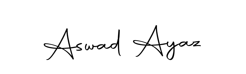 The best way (Autography-DOLnW) to make a short signature is to pick only two or three words in your name. The name Aswad Ayaz include a total of six letters. For converting this name. Aswad Ayaz signature style 10 images and pictures png