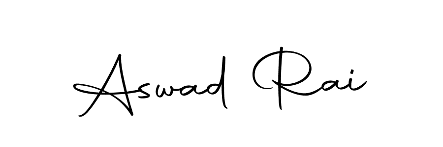 You should practise on your own different ways (Autography-DOLnW) to write your name (Aswad Rai) in signature. don't let someone else do it for you. Aswad Rai signature style 10 images and pictures png