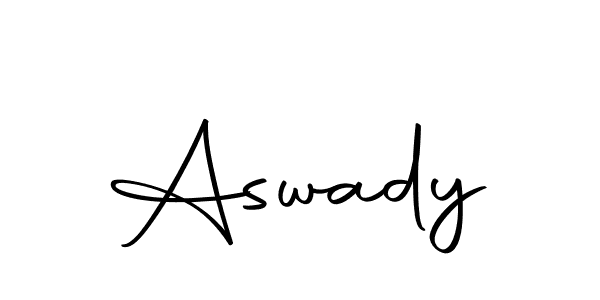 You should practise on your own different ways (Autography-DOLnW) to write your name (Aswady) in signature. don't let someone else do it for you. Aswady signature style 10 images and pictures png