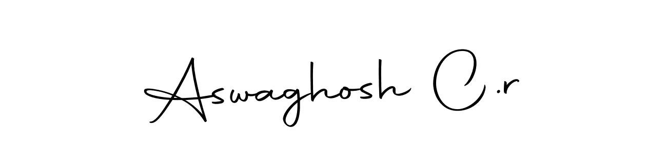 The best way (Autography-DOLnW) to make a short signature is to pick only two or three words in your name. The name Aswaghosh C.r include a total of six letters. For converting this name. Aswaghosh C.r signature style 10 images and pictures png