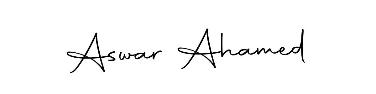 How to make Aswar Ahamed signature? Autography-DOLnW is a professional autograph style. Create handwritten signature for Aswar Ahamed name. Aswar Ahamed signature style 10 images and pictures png