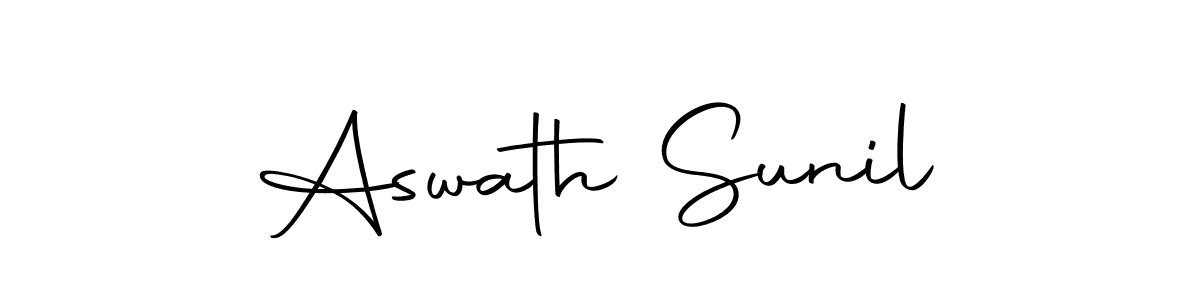 Make a beautiful signature design for name Aswath Sunil. With this signature (Autography-DOLnW) style, you can create a handwritten signature for free. Aswath Sunil signature style 10 images and pictures png