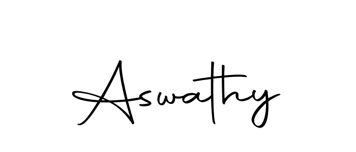 Make a beautiful signature design for name Aswathy. With this signature (Autography-DOLnW) style, you can create a handwritten signature for free. Aswathy signature style 10 images and pictures png