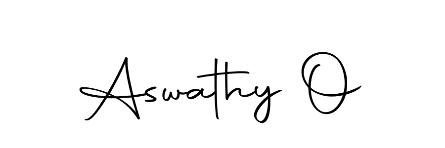 Make a beautiful signature design for name Aswathy O. Use this online signature maker to create a handwritten signature for free. Aswathy O signature style 10 images and pictures png